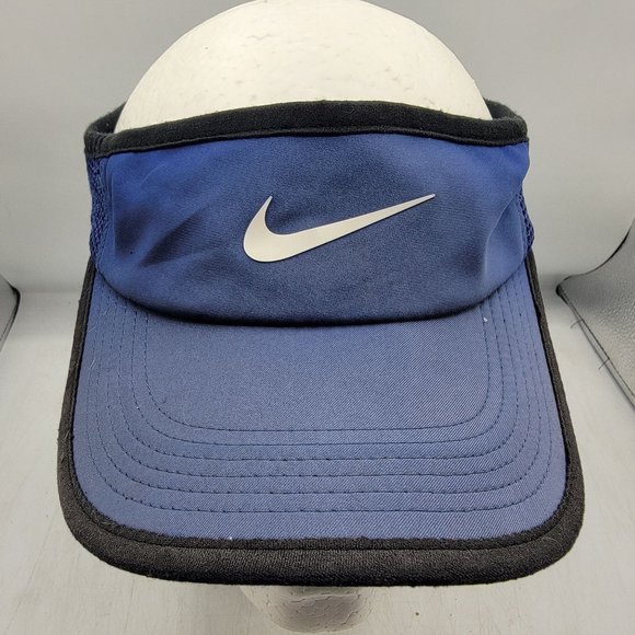 Nike Adults Blue Visor Featherlight Dri Fit Golf Outdoors Summer Casual - Picture 1 of 8